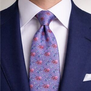 Vineyard Vines 100% Silk Men’s Tie - Hermit Crab - Violet